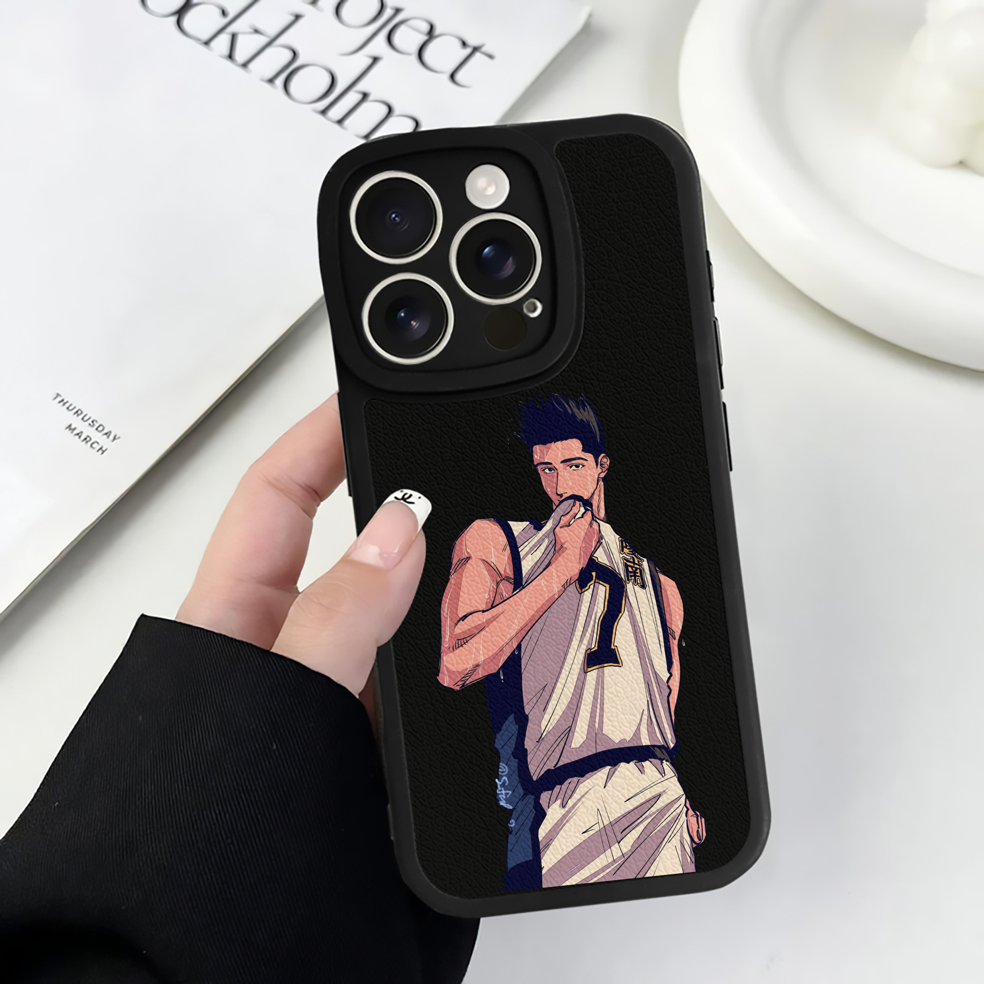 （画像用） SLAM DUNK／スラムダンク 【iPhone 16シリーズ対応】シリコンスマホケース（レザー調） 材質：シリコン